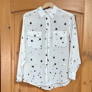 Equipment White Star Patterned Women’s shirt